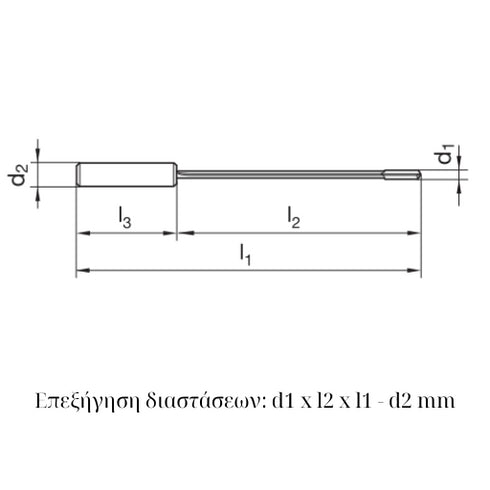 Τρυπάνι βαθιάς κοπής 30xD καρβιδίου στην άκρη